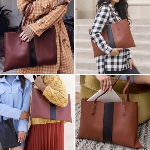Handbags - Vince Camuto vegan leather tote bag